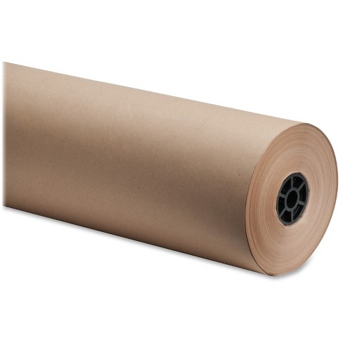 Brown/blue Floral On Kraft Wrapping Paper - Spritz™ : Target