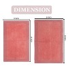 Home Weavers Luxury Collection 100% Cotton Tufted Bathroom Rug Set, Non-Slip Latex Bath Rug Set - 3 of 4