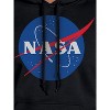 NASA Mens' Meatball Space Fashion Logo Pocket Sweatshirt Hoodie Pullover Black - 2 of 3