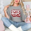 Simply Sage Market Women's Retro Merry and Bright Short Sleeve Garment Dyed Tee - 2 of 4