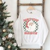 Simply Sage Market Women's Graphic Sweatshirt Don't Stop Believin' Santa Checkered - 3 of 4