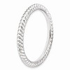 Black Bow Jewelry 2.25mm Rhodium Plated Sterling Silver Stackable Twisted Band - 3 of 4