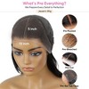 Jessie's Wig 16-26 Inch Body Wave Glueless Wig With Bangs 13x5 Pre Cut Lace Dark Brown 1 Pc/Pack - 3 of 3