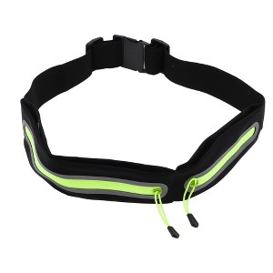 Unique Bargains Double Pocket Running Waist Pack 1 Pc - 1 of 4
