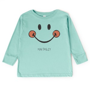 The Juniper Shop Mini Smiley Smile Outline Toddler Long Sleeve Tee - 1 of 4