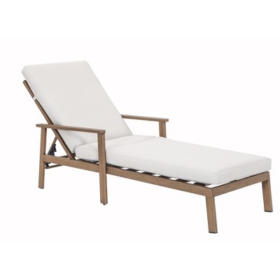 Cesicia 61.4'' x 26.8'' x 35.4'' in Chaise Lounge Chair for Outdoor, Patio Recliner with 4-Position Adjustable Backrest & Cushion for Beach, Lawn