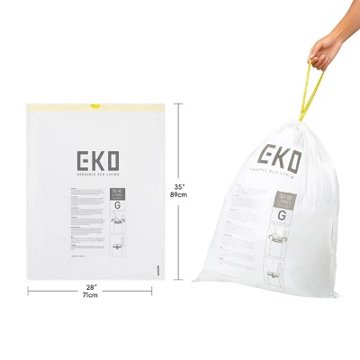 EKO 4''x10'' Code G Trash Bags Fits 21gal Bins