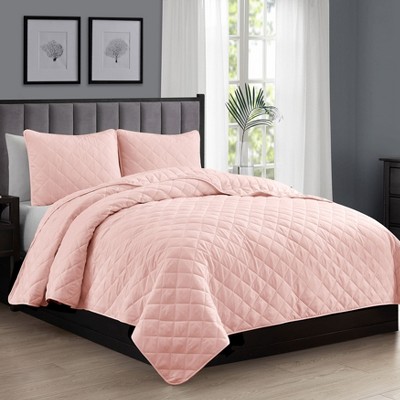 Swift Home | Essential Diamond Stitched 3-Piece Quilt Set