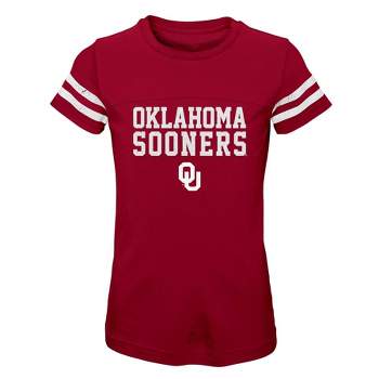 NCAA Oklahoma Sooners Girls' Striped T-Shirt