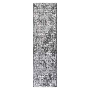 World Rug Gallery Distressed Abstract Stain Resistant Soft Area Rug