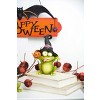 Gallerie II 3.35" x 5.43" Funny Frog Witch Hat & Jack-O-Lantern Pumpkin Small Halloween Figurine - 2 of 4
