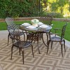 Kinger Home Arden 5-Piece Outdoor Dining Table Set with a Cast Aluminum Frame, Bronze - image 2 of 4