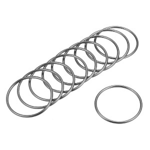 Unique Bargains Zinc Alloy Craft DIY Accessories Hardware Bag Belt O-Ring Buckles 10 Pcs - 1 of 3