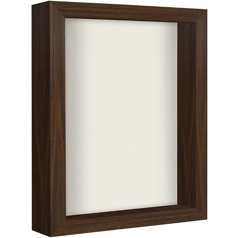 Americanflat 8.5x11 Shadow Box Frame In Walnut With Soft Linen Back ...