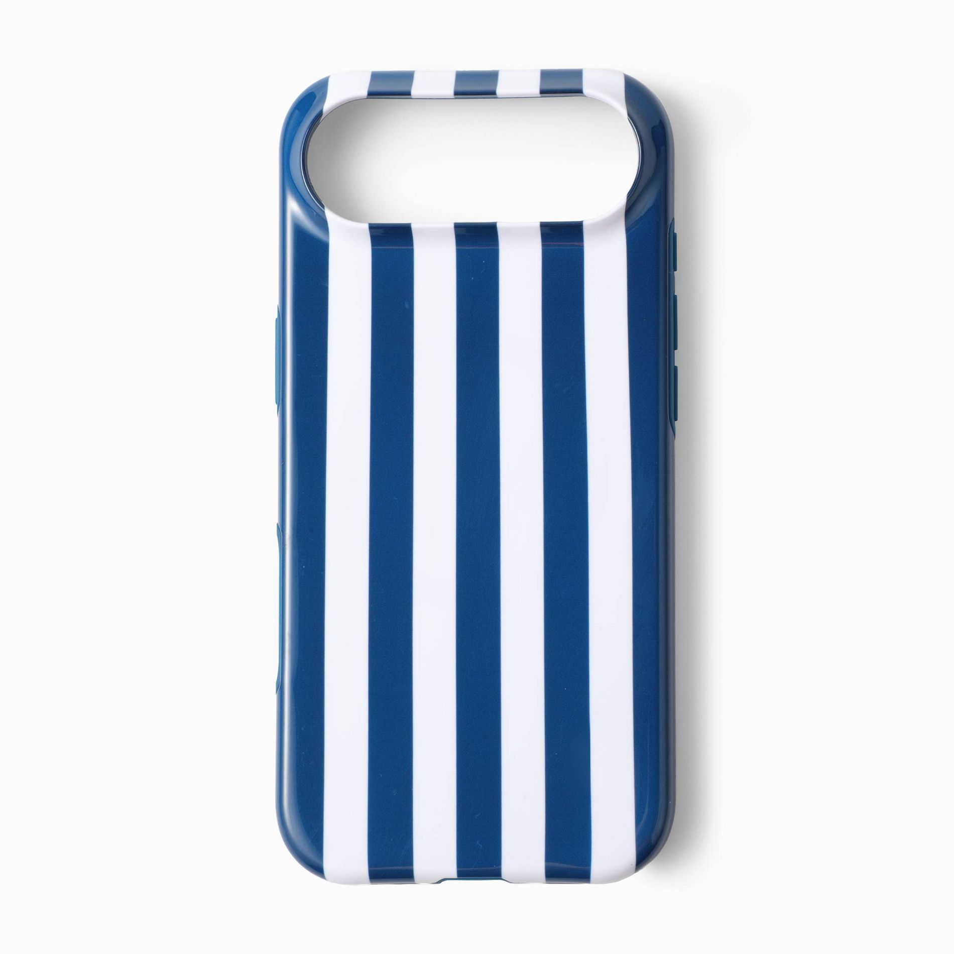 Hello Lux Navy Cabana Stripe Glossy iPhone Case - Air