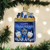 Old World Christmas Blown Glass Ornament for Christmas Tree, Happy Hanukkah - 2 of 4