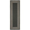 Area Rugs Modern Bordered Rug Easy Jute Rug Non-Slip Low Pile Indoor Outdoor Rugs for Living Room Patio Backyard - 3 of 4
