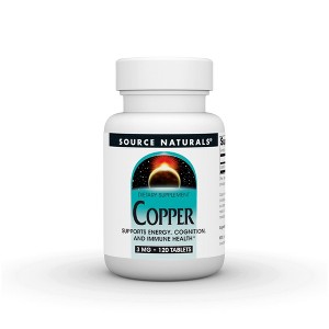 Copper 3 mg by Source Naturals, Inc.  -  120 Tablet - 1 of 3