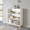 48" Tall 3-Shelf Kids' Bookcase - Alaterre Furniture: Adjustable Storage, Anti-Tip Hardware, MDF & Pine, White - 3 of 4