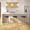 Amisco Swice Upholstered Counter Height Barstool Black/Gold: 26" Round Faux Leather, Steel Frame, 300 lbs Capacity - 4 of 4