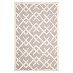 Tangier Dhurry Rug - Gray/Ivory (5
