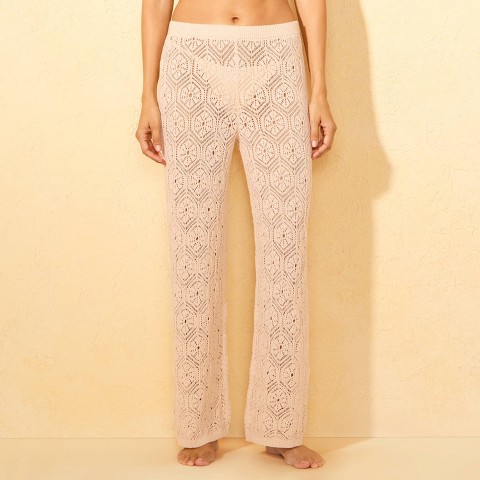 Shade & Shore Women's Crochet Pant Cover Up - Shade & Shore™ Cream M
