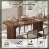 NicBex 62.20" Rectangle Dining Table Modern Center Table with Wood Tabletop for Living Room & Office - 4 of 4