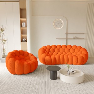 WJSHome 3 Seater Bubble Sofa and Single Seat Bean Bag Sofa, Comfy Mesh Fabric Upholstered Sofa for Living Room, Office, Apartment - 1 of 4