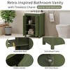 ChicFurnit 24/30/36 Inch Bathroom Vanity with Sink Retro Bathroom Storage Cabinet with Soft Close Door Ceramic Sink for Bathroom, 18.3"*24"*33.8" - 4 of 4