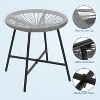 3-Piece Outdoor Bistro Set – Acapulco PE Rope Chairs & Tempered Glass Table, All-Weather for Patio, Poolside, Balcony - 4 of 4
