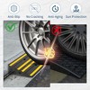 48" Rubber Driveway Ramps, Low-Profile Threshold Ramp with Cable Protection Channel, Non-Slip Wheelchair Ramp with Bolts for Home Entry Steps - 4 of 4