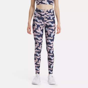 RBX Women's High Waisted White/Grey Camo Peached Capri Leggings Size: Large