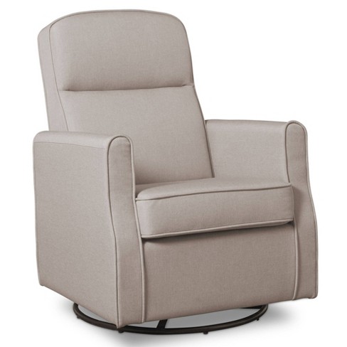 Delta Children Blair Slim Nursery Glider Swivel Rocker Chair Taupe