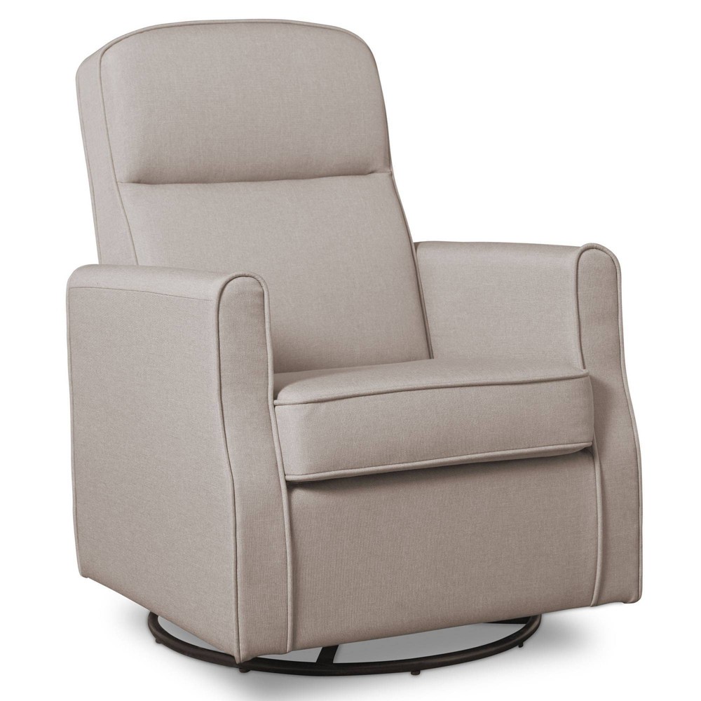 Delta Children Blair Slim Nursery Glider Swivel Rocker Chair - Taupe -  79357952