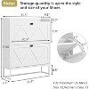 CIPACHO Entryway Slim Hidden Shoe Cabinet 2 Flip Drawers Metal Leg Narrow Organizer for Closet Hallway - 4 of 4