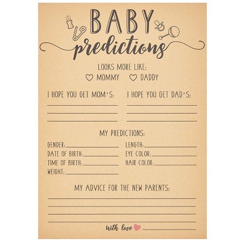 Rose Gold Oh Baby Shower Advice Cards Gender Reveal Party Accessories Games x 10 
