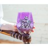 Silver Buffalo Disney Nightmare Before Christmas Jack Skellington Purple Stemless Wine Glass - 3 of 4