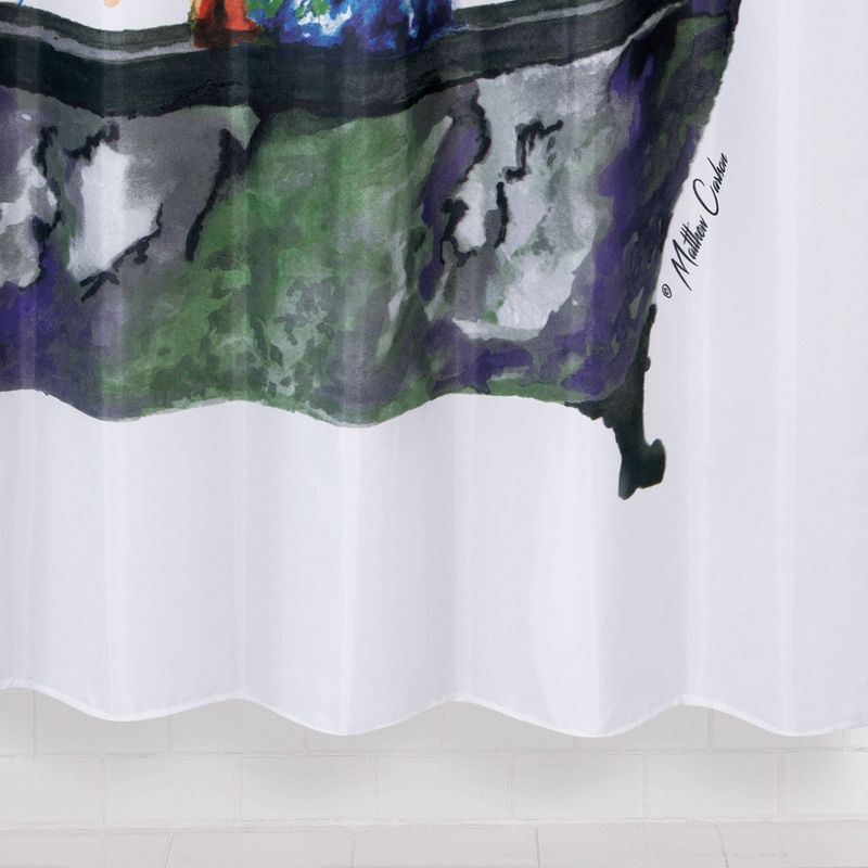 Tub Dog Shower Curtain White - Allure Home Creations, 5 of 9