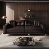 92.1'' Faux Leather Ultra Wide Armrest 4-Seater Sofa Bed with Tufted Modern Design - 4 of 4