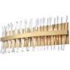Elegant Lighting Serephina 30 inch crystal bath sconce in satin gold - 3 of 4