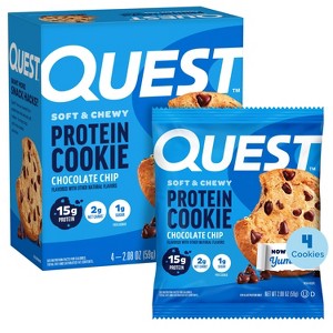 Quest Nutrition 15g Protein Cookie - Chocolate Chip Cookie - 1 of 4