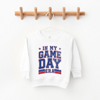 The Juniper Shop In My Game Day Era - Blue Toddler Graphic Sweatshirt