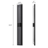 LLHZSY 31 1/2" Modern Outdoor Wall Light Fixtures Black LED Sconce Light with Bubble Crystal for House Porch Yard Patio - 3 of 4
