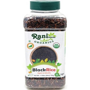 Black Rice Extra Long - 28oz (1.75lbs) 800g PET Jar - Rani Brand Authentic Indian Products - 1 of 4
