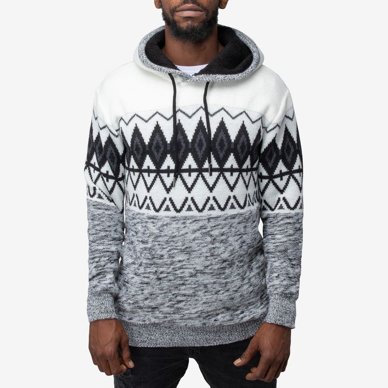 X RAY Men's  Regular Fit Fashion Hoodie  Knitted Sweater, 1 of 6
