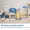Dexmalle Baby Slide Outdoor Indoor Playground with Basketball Hoop and Extra long aisle - 3 of 4