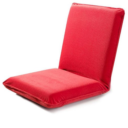 Fully Adjustable Five Position Multiangle Floor Chair Red Plow