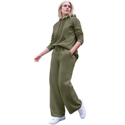ellos Hooded Fleece Boxy Sweatshirt