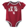 NCAA Oklahoma Sooners Infant Girls' 3pk Bodysuit - image 4 of 4