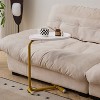 DOMETOUR 1/2 pc C-shaped Side Table, Small Sofa Table for Cough, Bederoom - 2 of 4
